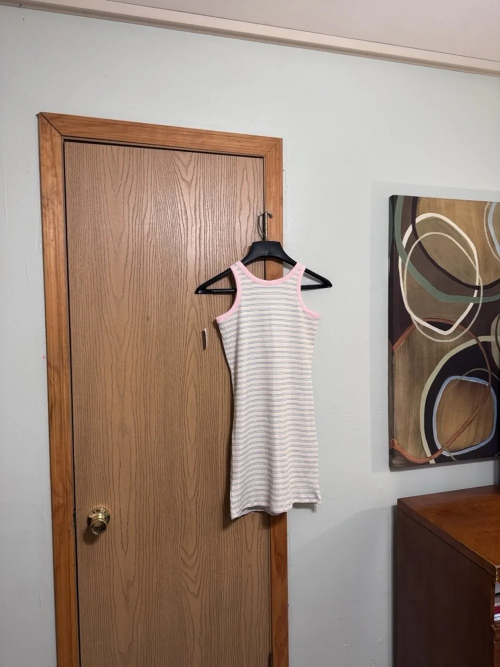 Old Navy NWT XL (14/16) Multi-Color w/Stripes Sleeveless Scoop Neck Knit Dress